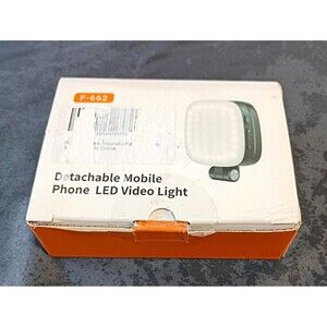 F-662 Detachable Clip-On LED Streaming Selfie Light Bi-Color Phone Laptop Tablet